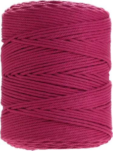 Miniatura 26 de Cuerda de macramé 4 mm x 328 yardas Natural Cuerda de algodón para macramé Cuerda de macramé colorida Cordón de algodón suave Suministros de macramé