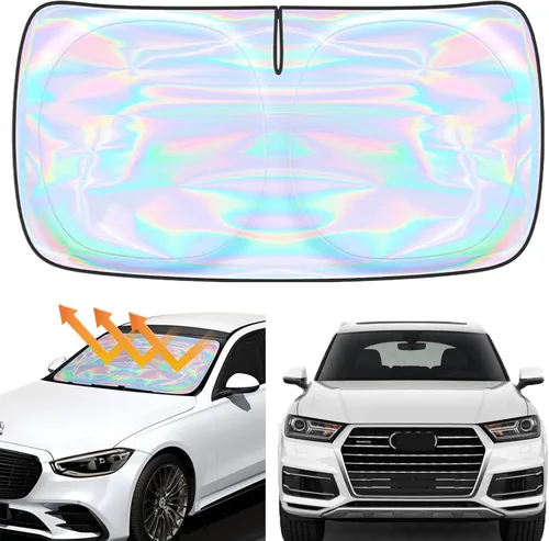Miniatura 106 de Parasol para parabrisas Rivian R1S R1T 2022-2026 – Parasol compatible con Rivian R1S R1T plegable para ventana delantera, protector de visera solar