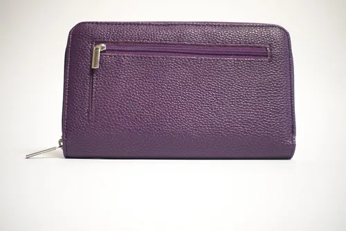 Miniatura 2 de Cartera, Púrpura, Cartera con cremallera