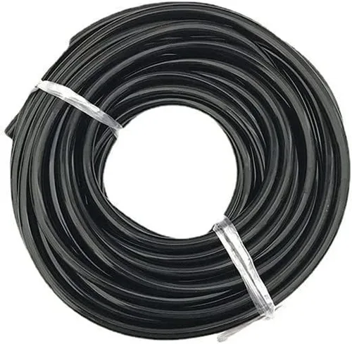 Miniatura 3 de (50-400 pies por rollo) Tubo de distribución en blanco de 1/4 de pulgada, manguera de riego por goteo de polietileno negro, línea de tubo de riego