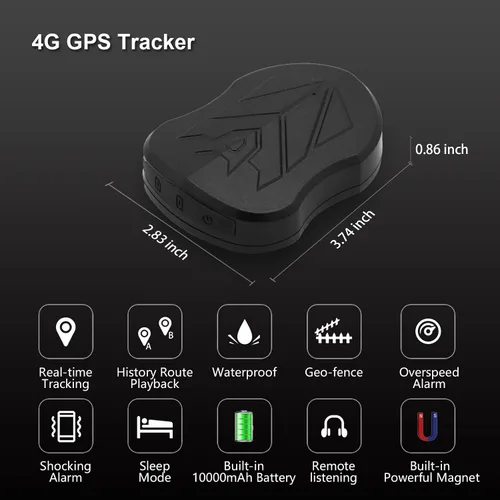 Miniatura 2 de SinoTrack Rastreador GPS para vehículos,Dispositivo de seguimiento GPS 4G LTE,ST-915L Rastreador magnético fuerte en tiempo real para coche