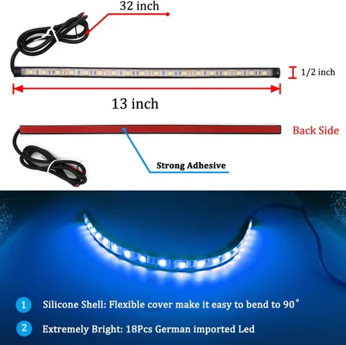 Miniatura 5 de Luces de Barco para Pesca Nocturna, Instalación Adhesiva Luz de Cubierta de Barco, Luz Interior, Luces de Inundación y Esparcidor para Botes Pontón