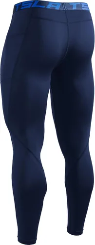 Miniatura 9 de TSLA - Paquete de 1 o 2 pantalones térmicos de compresión para hombre, leggings deportivos y mallas para correr, pantalones para usar como primera