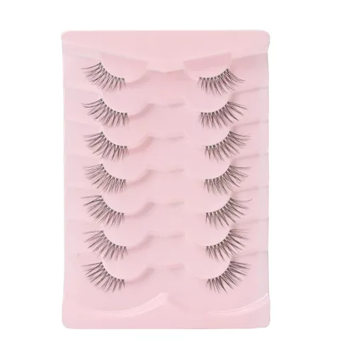 Miniatura 13 de Onlyall Pestañas de ojo de gato, pestañas de visón, pestañas esponjosas, pestañas postizas de ojo de gato, pestañas de ojo de zorro, 7 pares F02