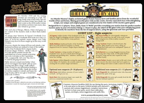 Miniatura 2 de Ace Mafia Murder Mystery Party Game A5 Box 8-10 Jugador