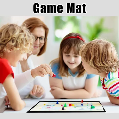 Miniatura 6 de Buryeah 1 tapete cuadrado de Mahjong para mesa de dominó de goma antideslizante, tapete de juego grande de Mahjong para juego de mesa, cubierta