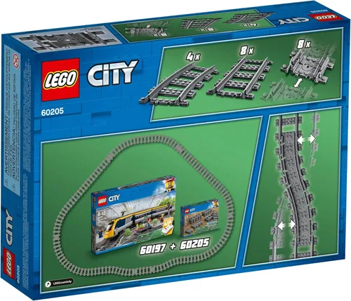 Miniatura 3 de LEGO City Tracks - Juego de expansión de vías de tren - 20 piezas adicionales compatibles con nuestros juegos - 8 pistas rectas, 4 curvas y 8 pistas