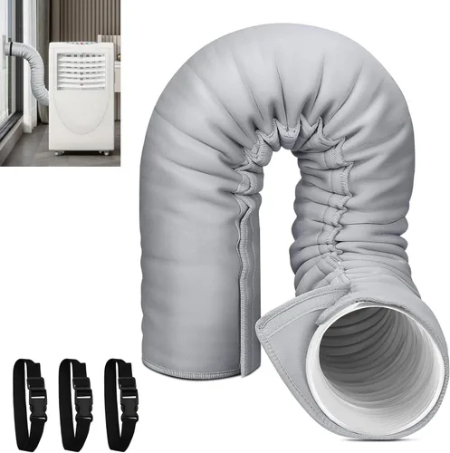 Funda aislante para manguera de aire acondicionado portátil, cubierta aislante para manguera de aire acondicionado portátil, se ajusta a manguera de