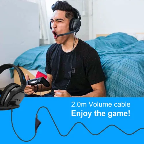 Miniatura 7 de Saipomor Cable de repuesto para auriculares A40 TR con control de volumen compatible con auriculares Logitech Astro A10 A30 A40 A40tr A50, funciona
