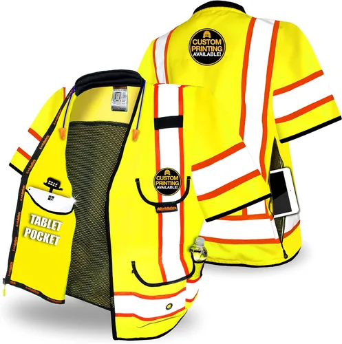 Miniatura 11 de KwikSafety - Charlotte, NC - GODFATHER Safety Vest [CUSHIONED COLLAR + TABLET POCKET] ANSI OSHA