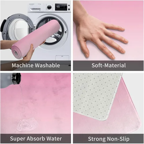 Miniatura 4 de OOZ Absorbente y antideslizante, adecuado para entradas de interiores y exteriores, remolino dorado de purpurina sobre un tapete de baño de franela