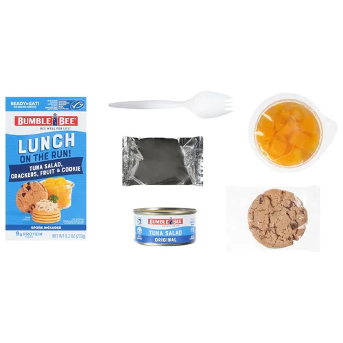 Miniatura 6 de Bumble Bee Lunch On The Run - Kit de ensalada de atún con galletas, 8.2 onzas (paquete de 4), listo para comer, incluye galletas, galletas