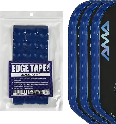 Miniatura 26 de PICKLETECH Cinta de protección de pala de pickleball – Protector de borde de cabeza de paleta – Cinta de protección de borde de raqueta ajuste