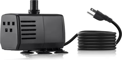 Miniatura 14 de Bomba de Fuente Sumergible Alpine Corporation de 120 GPH con Luz Halógena de 5W para Fuentes Exteriores, Bebederos de Aves, Estanques