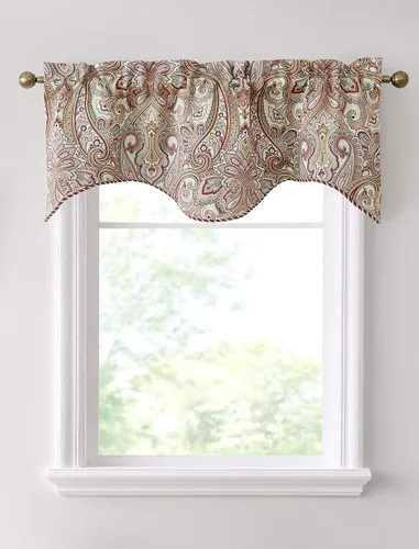 Miniatura 9 de HLC.ME París Cachemira Damasco Panel de cortinas térmicas opacas con ojales, para ventanas, largos: 63", 84", 96", un par