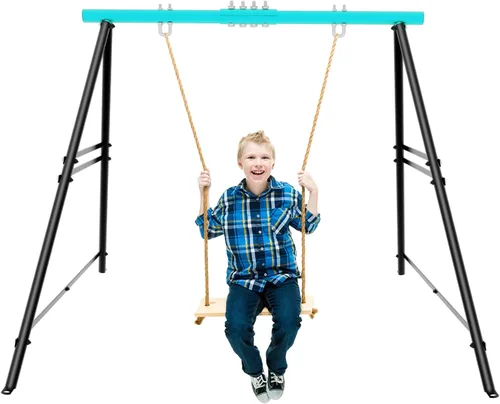 Marco de columpio para porche, soporta hasta 550 libras, soporte sensorial con 3 barras laterales, juegos de columpios para patio trasero, patio de