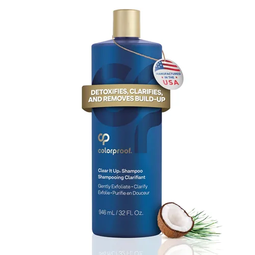 Miniatura 10 de Colorproof Clear It Up - Champú aclarante de 1.7 onzas líquidas, champú de tamaño de viaje para cabello teñido con aroma a coco y hierba de limón