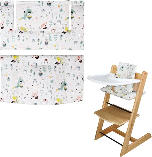 Miniatura 15 de Cojín para Silla Alta, Suave y Cómodo para Cojín de Silla Alta Tripp Trapp, el Conjunto de Cojines para Tripp Trapp lo Hace Más Seguro y Más Cómodo