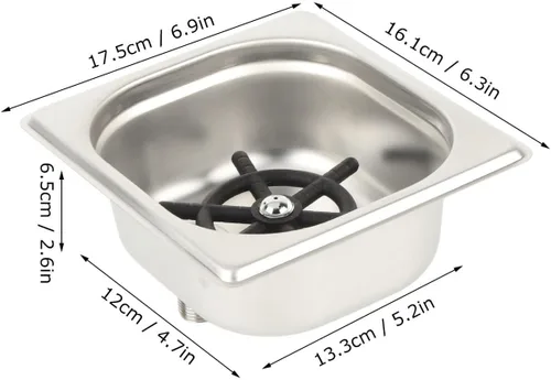 Miniatura 5 de FLEXMAN Enjuagadora automática de vidrio para fregadero, lavadora automática de vasos de acero inoxidable con rosca G1/2, herramienta de limpieza