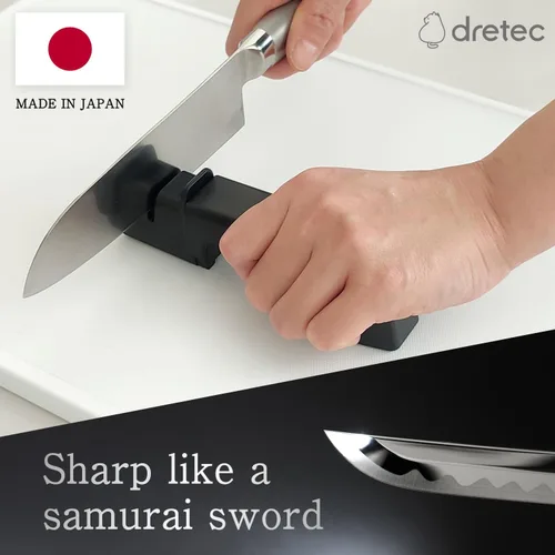 Miniatura 2 de dretec Afilador de cuchillos japonés (cerámica y diamante), para cuchillos de cocina, fabricado en Niigata, Japón
