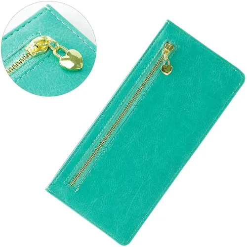 Miniatura 4 de XEYOU Women's Credit Card Wallet Slim Long Zipper Pocket Purse for Coin, Receipt Multi-function Card Wallet for Ladies