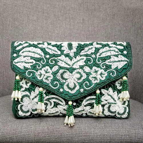 Miniatura 6 de Aheli Indian Potli Bags for Women Evening Bag Clutch Ethnic Bride Purse with Drawstring