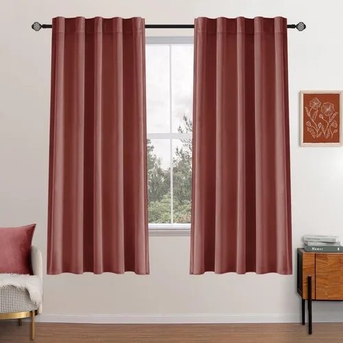 Miniatura 52 de MIULEE Cortinas de terciopelo de 84 pulgadas de largo, juego de 2 paneles para dormitorio, con pestaña trasera plisada, de lujo, aislamiento