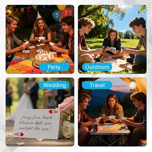 Miniatura 5 de Cartas de juego personalizadas, cartas estándar personalizadas con imagen de ambos lados, crea tus propias cartas divertidas para fiestas, regalos