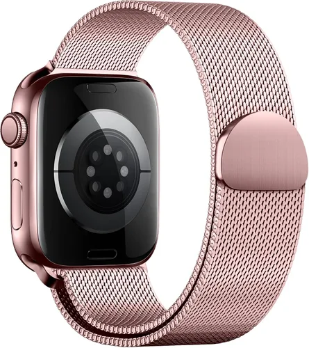 Miniatura 25 de QOKNUL Compatible con correas de Apple Watch de 1.929 in, 1.811 in, 1.772 in, 1.732 in, 1.654 in, 1.614 in, 1.575 in, 1.496 in, correa de malla