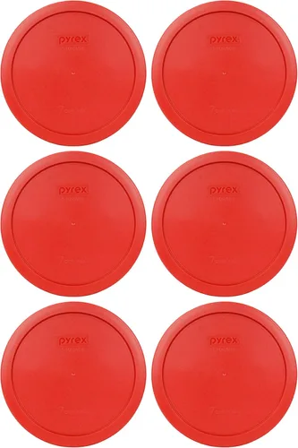 Miniatura 4 de Pyrex 7402-PC - Tapa de repuesto para almacenamiento de alimentos rojo amapola