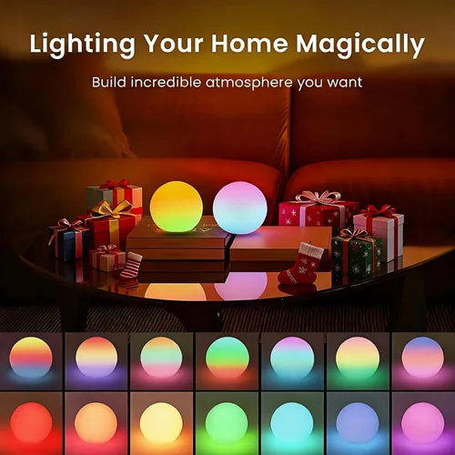 Miniatura 2 de LOFTEK Luces flotantes de piscina de 3 pulgadas, luces de piscina recargables que cambian de color, luz LED impermeable IP65, lámpara de bañera