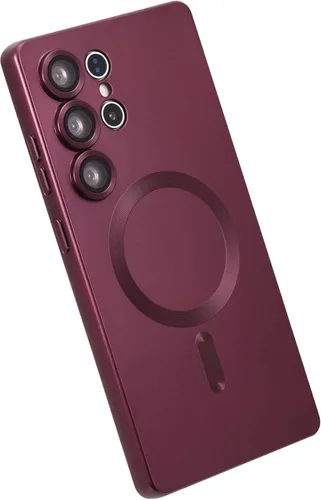 Miniatura 16 de Funda magnética para Samsung Galaxy S22 Ultra, silicona suave, delgada, antiarañazos, con protección de cámara, compatible con MagSafe, color negro
