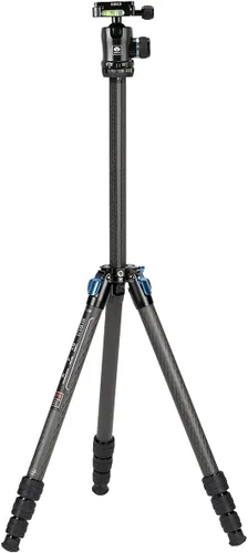 Miniatura 9 de SIRUI ST-124 Trípode de fibra de carbono con columna central triangular, impermeable, trípode de viaje para cámaras, 4 secciones, 62.2 pulgadas