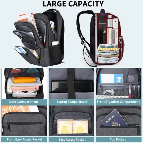 Miniatura 2 de Skaypibs Mochilas escolares para mujeres, mochilas escolares para niñas, niños y adolescentes, mochilas para laptop de 15.6 pulgadas con puerto