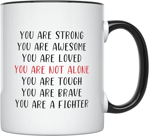 YouNique Designs Taza de aliento – Tazas de café portátiles de 11 onzas «Get Well Soon», regalos para mujeres, hombres, después de una cirugía,