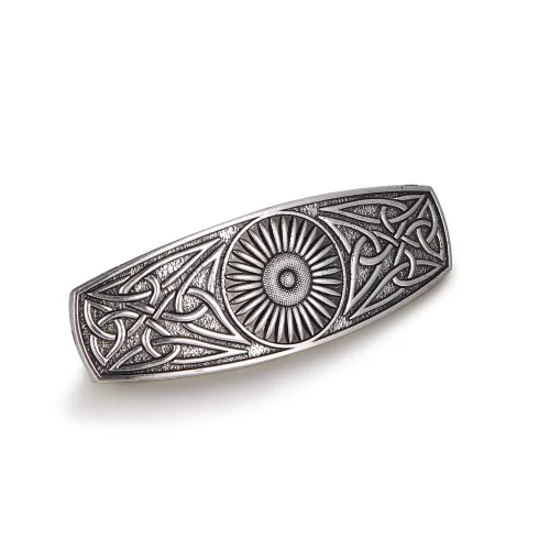 Miniatura 18 de TEAMER Moda vintage nudo celta clip de pelo pasadores de metal accesorios para el cabello patrón grabado headwear styling para las mujeres Águila