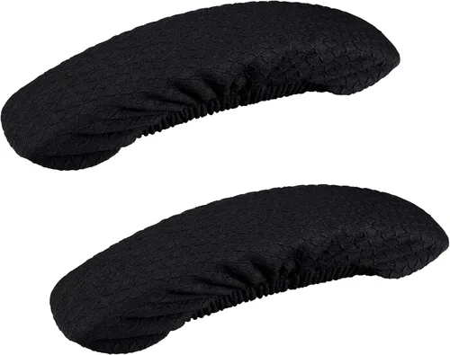 Miniatura 46 de Smiry - Fundas de asiento elásticas para silla de oficina con diseño jacquard, desmontables, lavables, antipolvo, protectores para cojines de silla