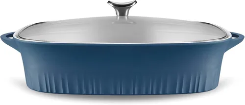 Miniatura 14 de CorningWare QuickHeat - Estofador de aluminio fundido de 4 cuartos de galón con tapa, interior de cerámica antiadherente, ligero y calor uniforme