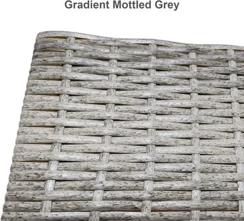 Miniatura 2 de Feyart Kits de reparación de ratán PE gris degradado de 0.335 in y 180.4 ft (incluye herramienta de palanca) para juego de conversación de patio