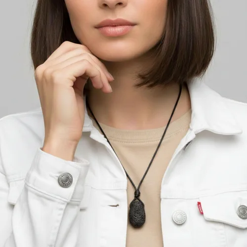 Miniatura 6 de Luck Strings Collar con colgante de cristal hecho a mano con piedras preciosas de chakras, diseño unisex para hombres y mujeres, gargantilla grande
