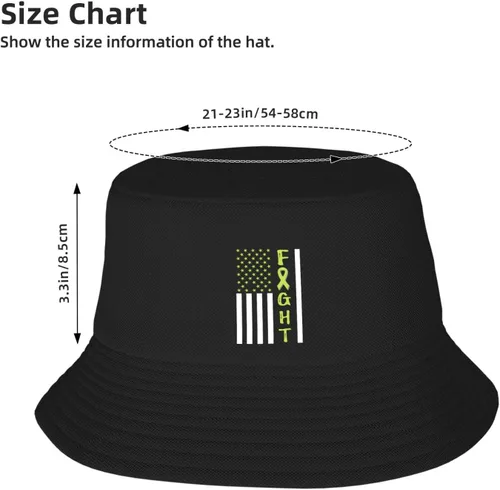 Miniatura 4 de Sombrero de pescador de verano para hombres, mujeres y adolescentes, sombrero de sol ligero y plegable Concientización sobre el cáncer del cáncer