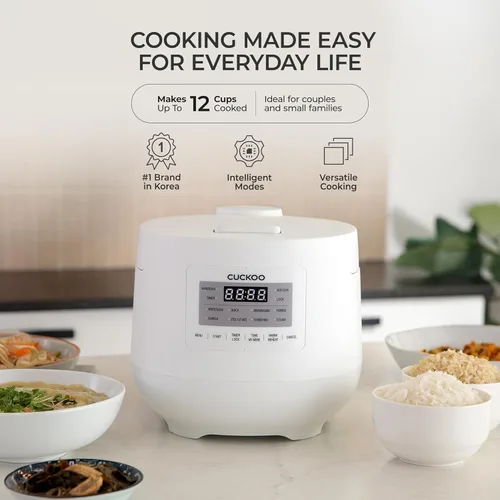 Miniatura 2 de Olla arrocera y calentador Micom de 6 tazas / 1.5 cuartos de galón (sin cocinar), cesta de vapor, 11 modos de funcionamiento: arroz blanco, arroz