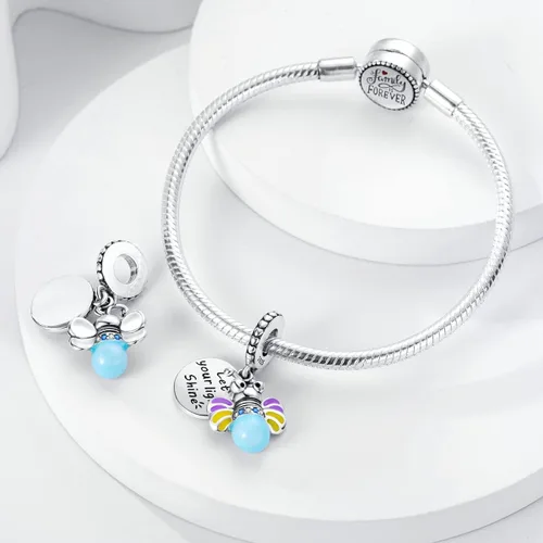 Miniatura 3 de Hapour Abalorios de plata de ley 925 aptos para pulseras de dije, dije de corazón de sol para mascotas, pulsera y collar, cuentas de joyería