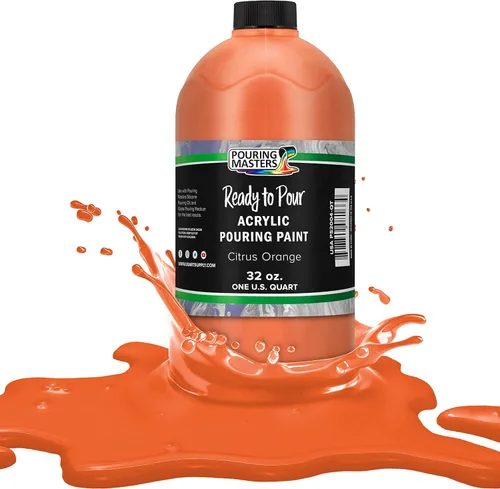 Miniatura 48 de POURING MASTERS Pintura Acrílica Roja Carmesí Lista para Verter - Premium de 8 Onzas Premezclada a Base de Agua - para Lienzo, Madera, Papel, Rojo