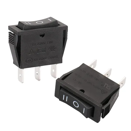 Miniatura 11 de Baomain - Pack de 2 interruptores basculantes duales con luz roja, encendido/apagado DPDT de 6 pines, 16 A/250 V CA, 16 A/125 V CA, listado UR VDE