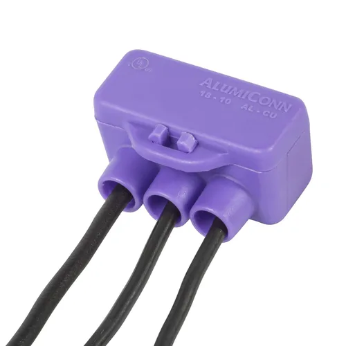 Miniatura 3 de King Innovation 95135 AlumiCONN Conector de cable de alambre, paquete de 100 unidades, púrpura, cuenta
