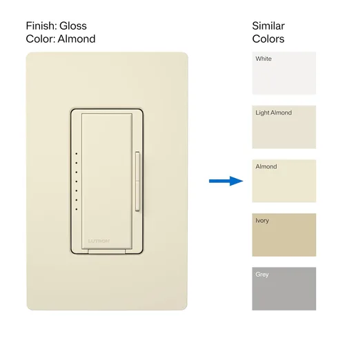 Miniatura 3 de Lutron Maestro LED+ Interruptor regulador de intensidad para bombillas LED regulables, halógenas e incandescentes, 150W/150W/unipolar