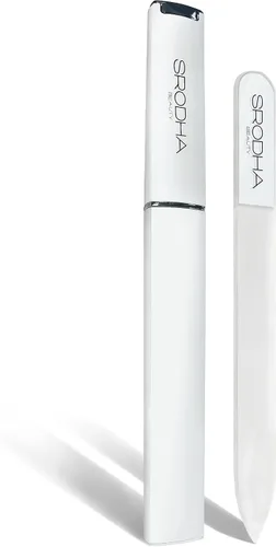 Miniatura 3 de Lima de uñas de cristal, kit de 3 piezas, kit de preparación profesional para uñas naturales, de gel y acrílicas, doble cara con funda protectora