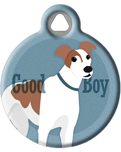 Miniatura 10 de Good Boy Airedale - Etiqueta de identificación personalizada para mascotas para perros y gatos, tamaño grande