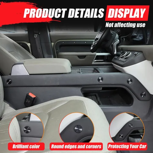 Miniatura 6 de Cubierta decorativa de tornillo para accesorios Land Rover Defender 2020-2023, 8 piezas de aleación de aluminio para protección de tornillos